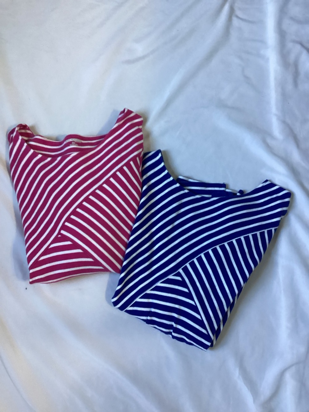 Kim Rogers Set of 2 Ladies Striped Cotton Tops Size 2X